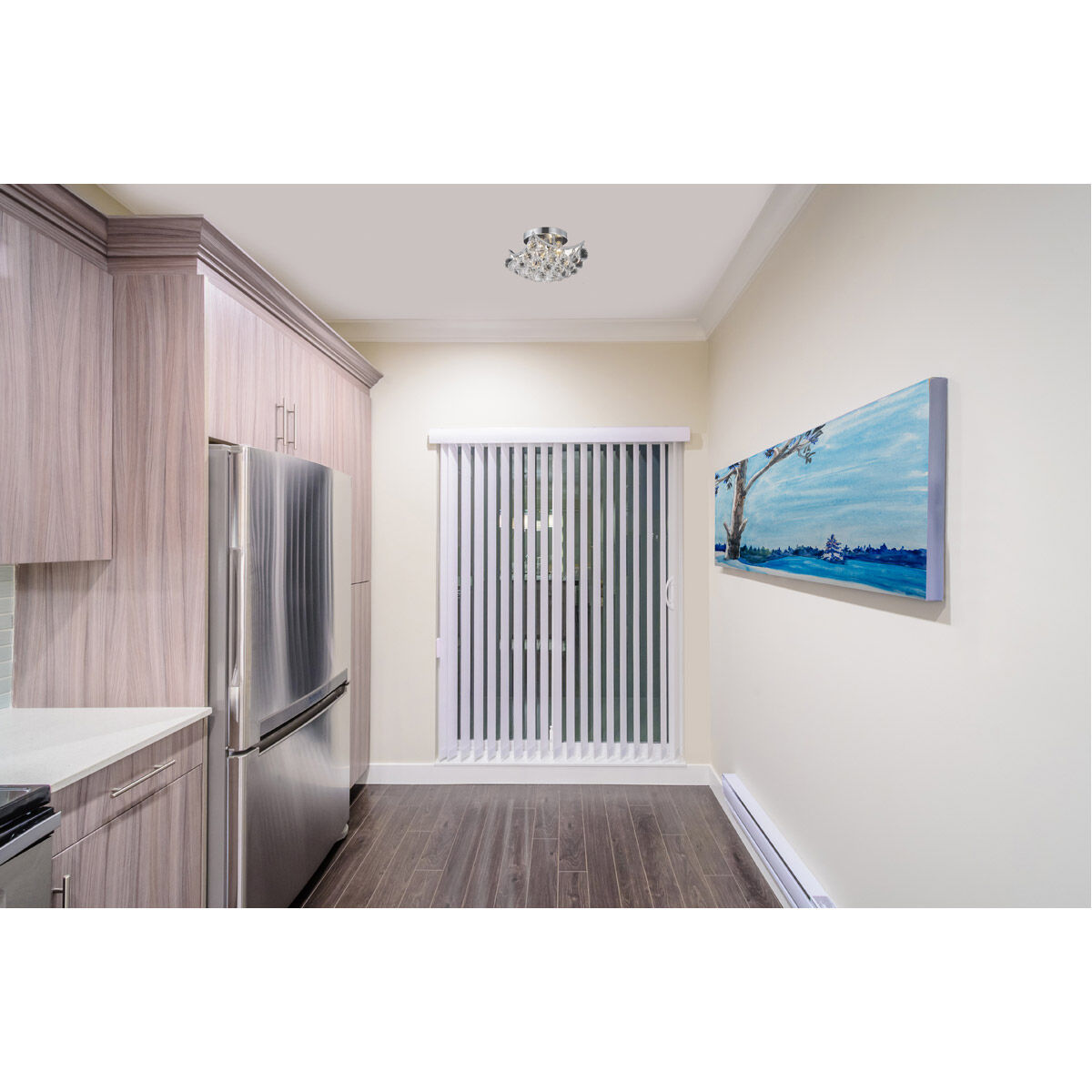 Clara 4 Light 10 inch Chrome Flush Mount Ceiling Light