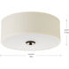 Mark 2 Light 13 inch Antique Bronze Flush Mount Ceiling Light