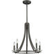 Verona 5 Light 22 inch Bronze Chandelier Ceiling Light