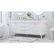 Bennett 72 X 21 X 35 inch White Vanity Sink Set