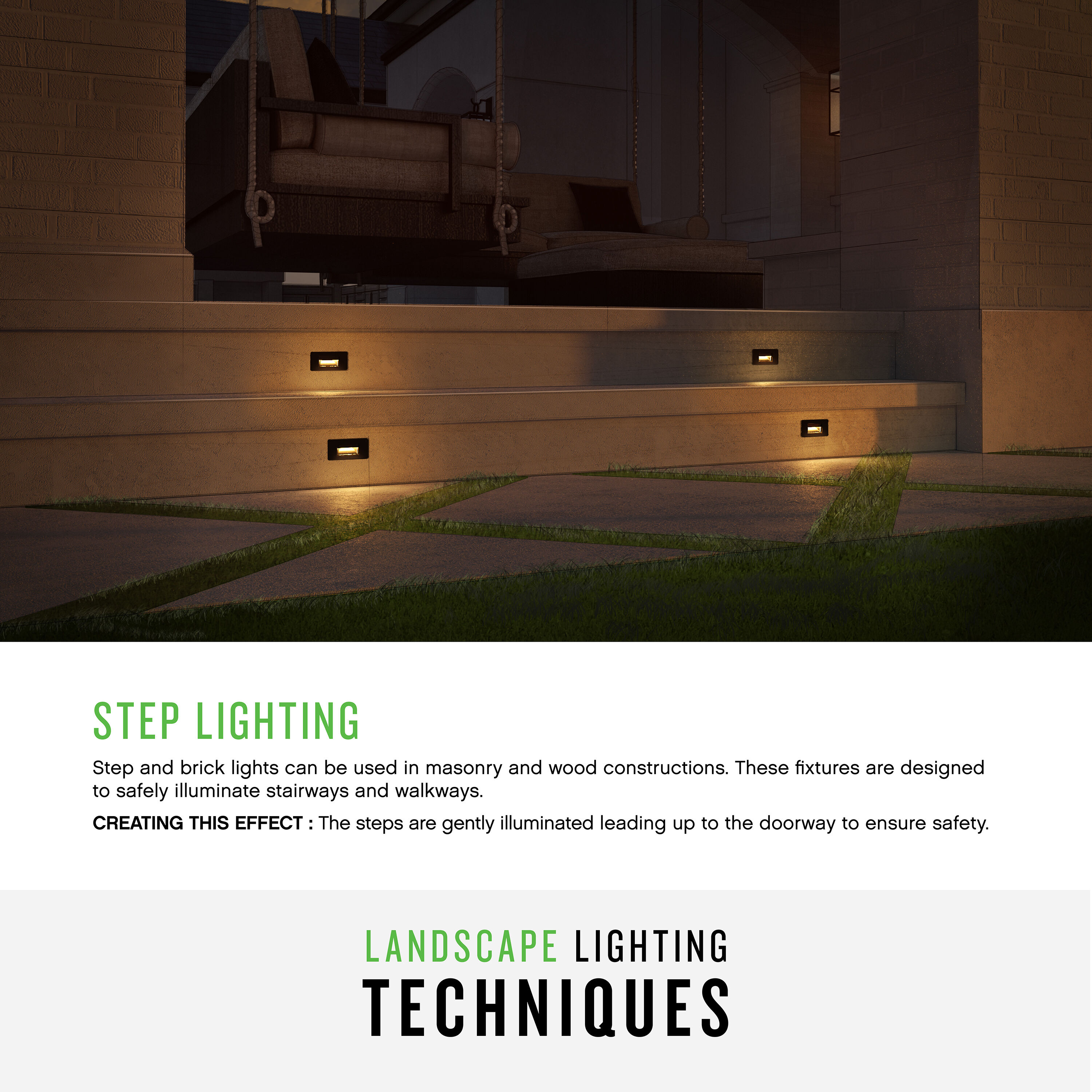 Nuvi 12v 3.50 watt Titanium Landscape Deck Sconce