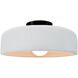 Radiance Collection - Spire LED 10 inch Gloss White Semi-Flush Ceiling Light, Form+Finish+Function