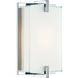 Cubism 1 Light 7 inch Chrome ADA Wall Sconce Wall Light in Incandescent
