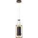 Levitation LED 6.5 inch Soft Brass And Sand Coal Mini Pendant Ceiling Light
