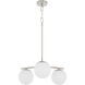 Jasper 3 Light 22 inch Satin Nickel Chandelier Ceiling Light