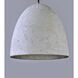 Crete LED 15.25 inch Polished Chrome Single Pendant Ceiling Light