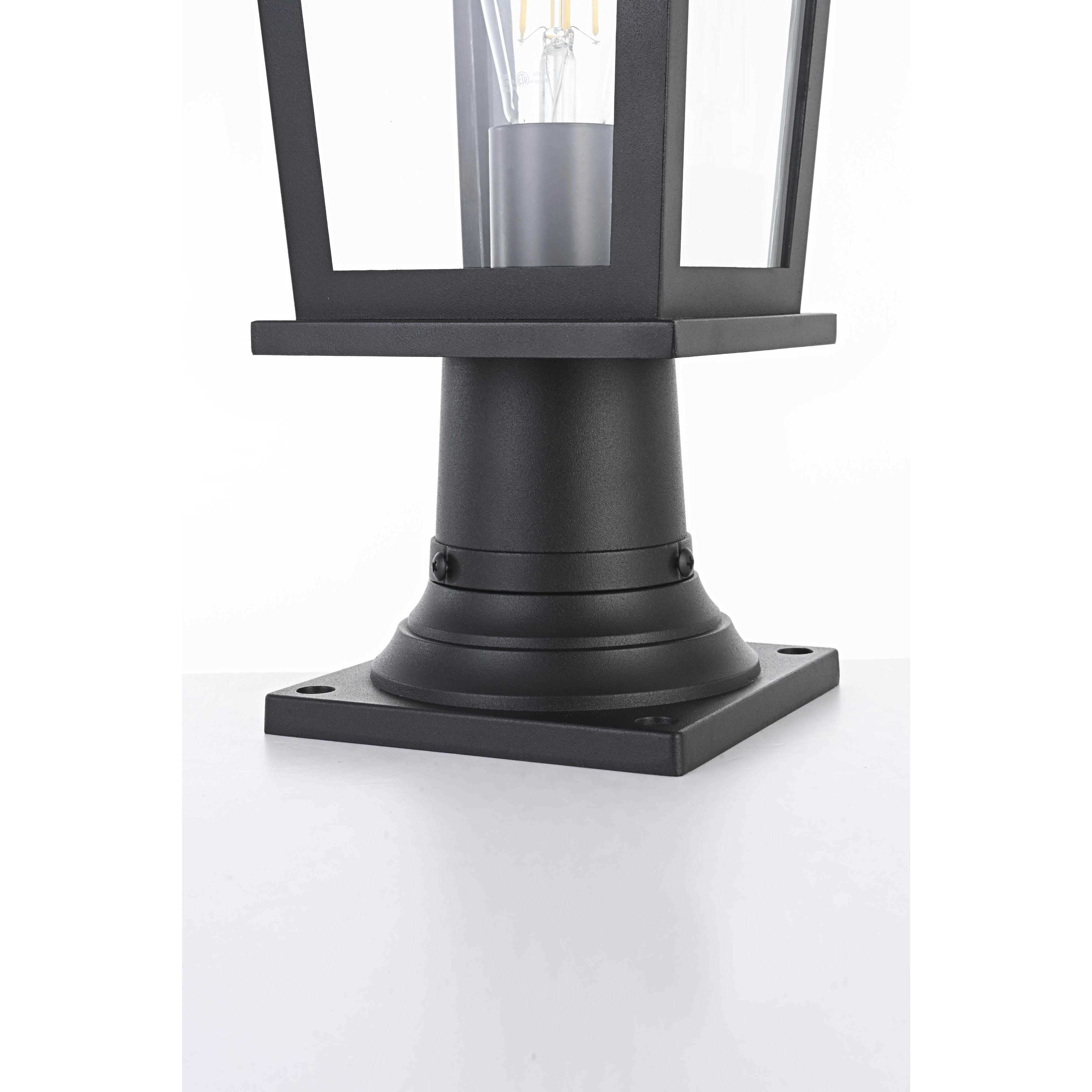 Cayman 1 Light 16.5 inch Black Outdoor Post Light
