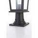 Cayman 1 Light 16.5 inch Black Outdoor Post Light
