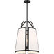 Chartwell 4 Light 16.75 inch Matte Black Pendant Ceiling Light