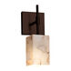 Alabaster Rocks LED 5 inch Dark Bronze Wall Sconce Wall Light