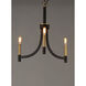 Lyndon 3 Light 20 inch Bronze and Antique Brass Chandelier Ceiling Light