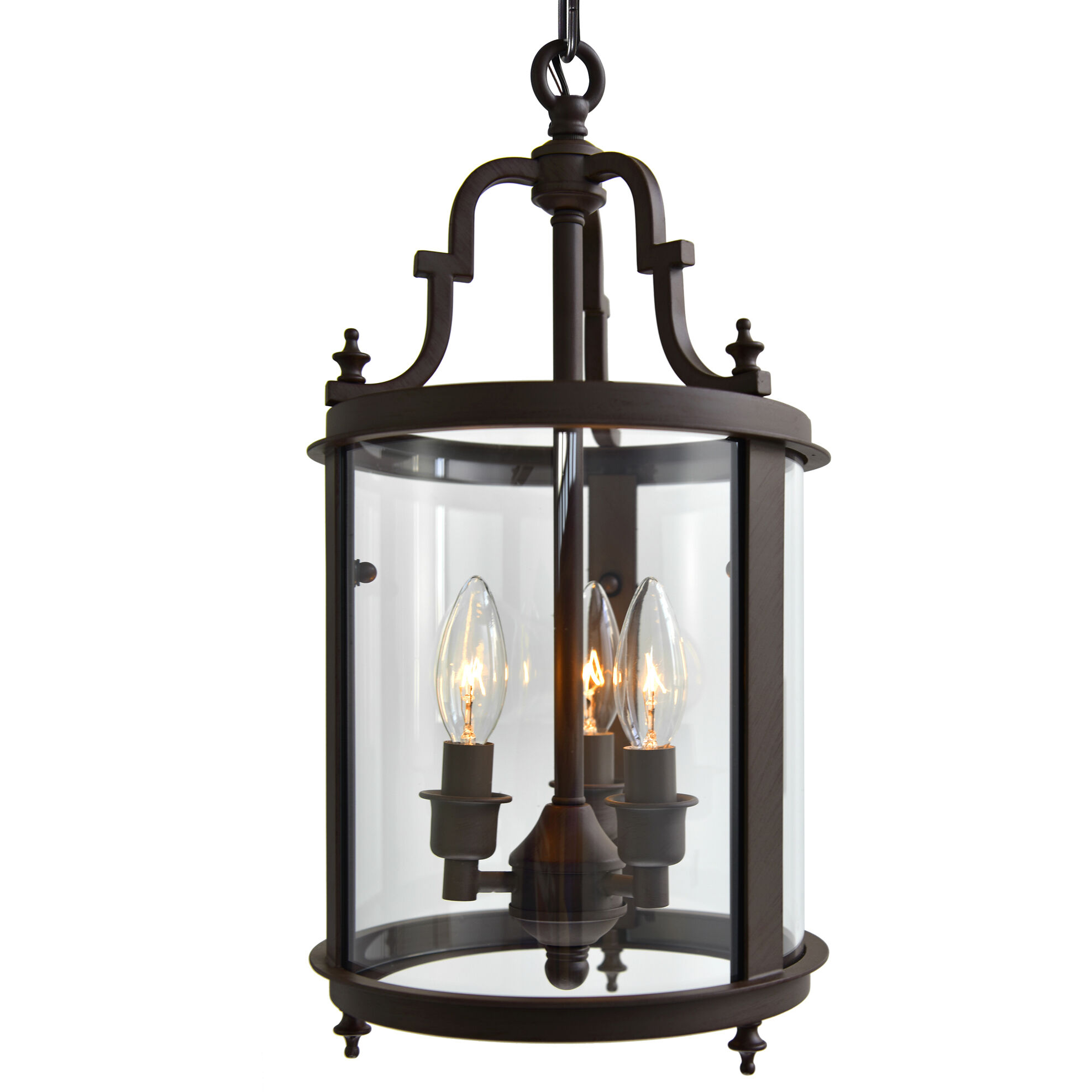 Desire 3 Light 9 inch Oil Rubbed Bronze Drum Shade Mini Pendant Ceiling Light