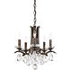 Vesca 5 Light Ferro Black Chandelier Ceiling Light in Heritage