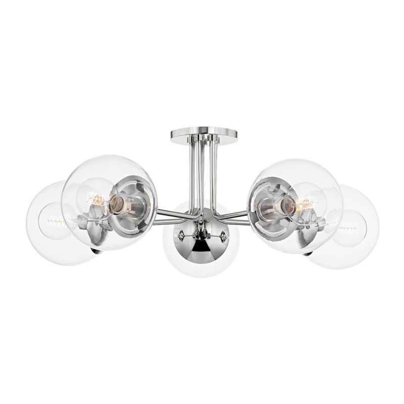 Meadow 5 Light 30.00 inch Semi-Flush Mount