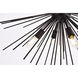 Timber 8 Light 30 inch Black Pendant Ceiling Light