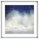 Splash / Splish Blue and Turquoise and White and Green Framed Art