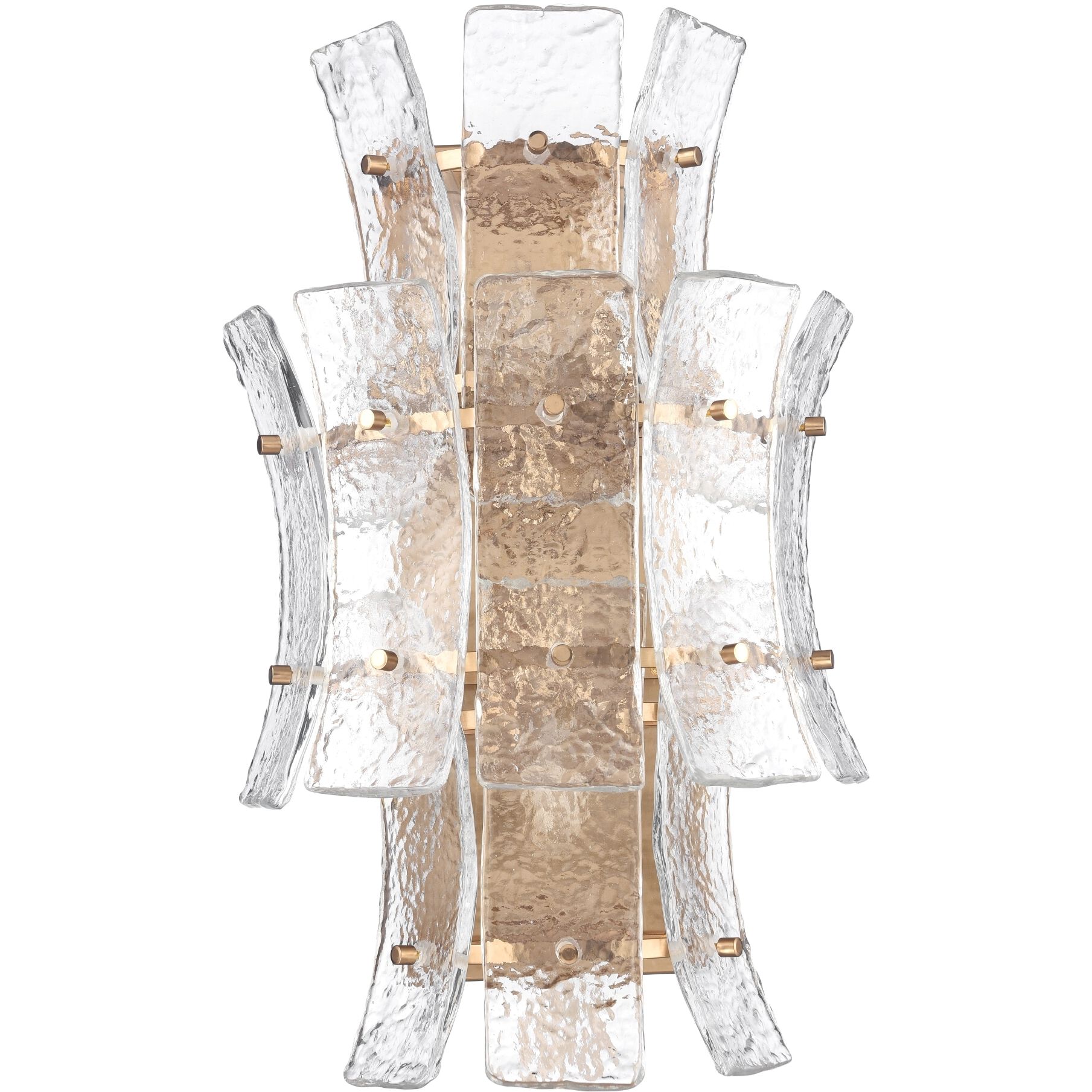 Sophie 4 Light 6.75 inch Lacquered Gold Sconce Wall Light