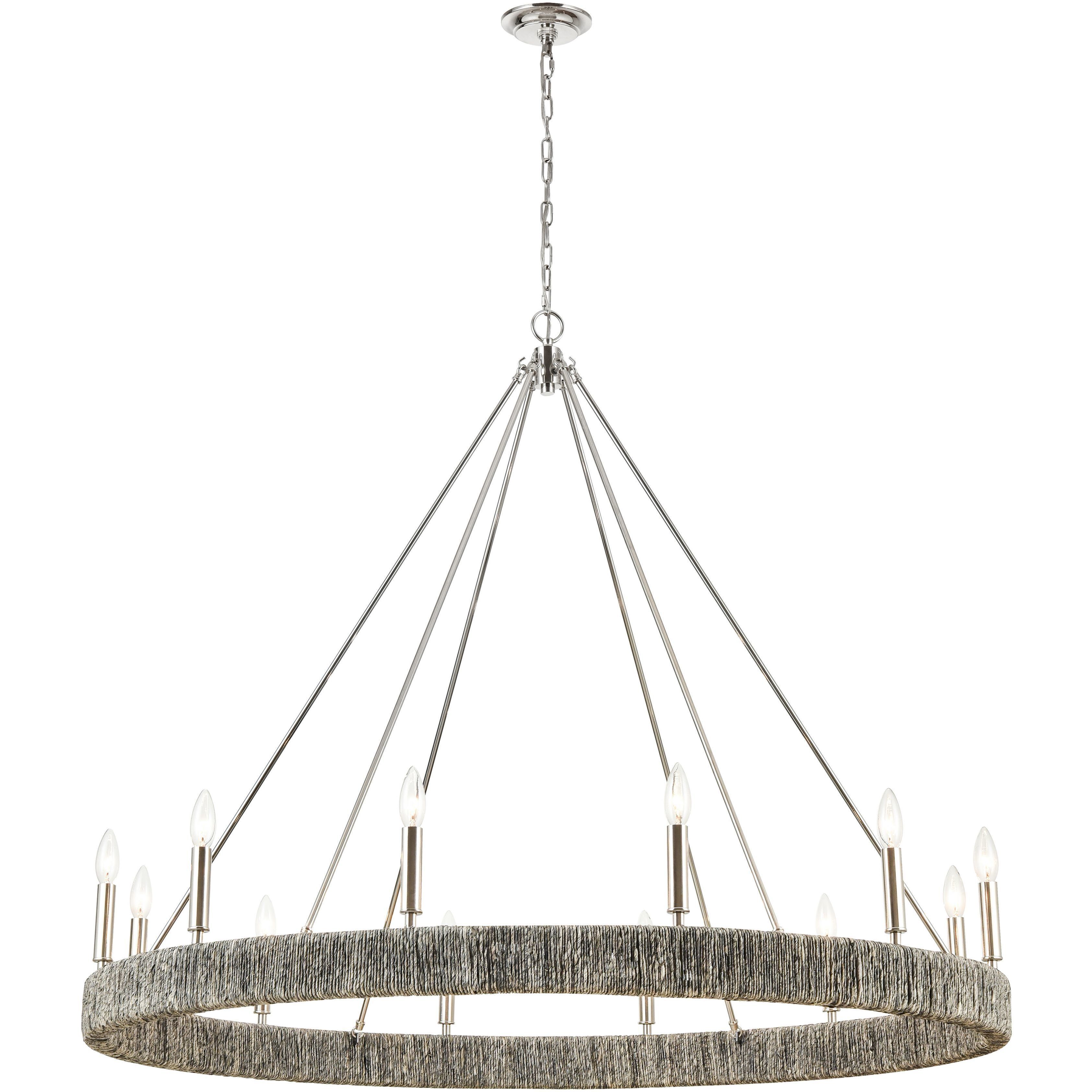 Abaca 12 Light 48.00 inch Chandelier
