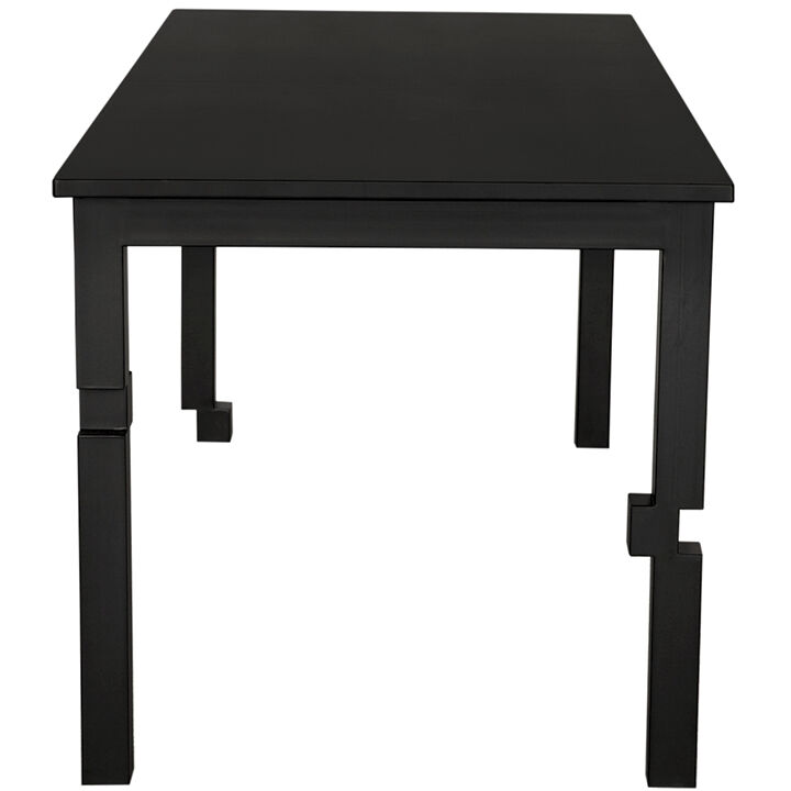 Tetris 72 X 32 inch Matte Black Dining Table