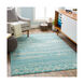 City 36 X 24 inch Aqua/Beige/Light Gray Rugs