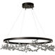 Coral LED 40.7 inch Oil Rubbed Bronze/Sterling Ring Pendant Ceiling Light, Art & Alchemy
