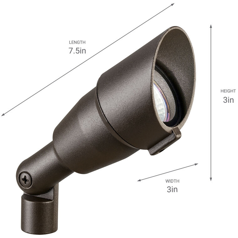 Independence 12 50.00 watt Textured Architectural Bronze Landscape 12V Accent in Incandescent