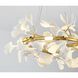 Canada 6 Light 23.62 inch Brass and Matte White Chandelier Ceiling Light