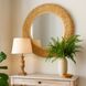 Athena 30.25 X 30.25 inch French Gold with Natural Seagrass Wall Mirror