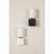 Joey 1 Light 5.75 inch Aged Brass/Ceramic Satin White Wall Sconce Wall Light