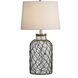 Signature 30.3 inch 150.00 watt Clear Seeded Glass and Off White Table Lamp Portable Light
