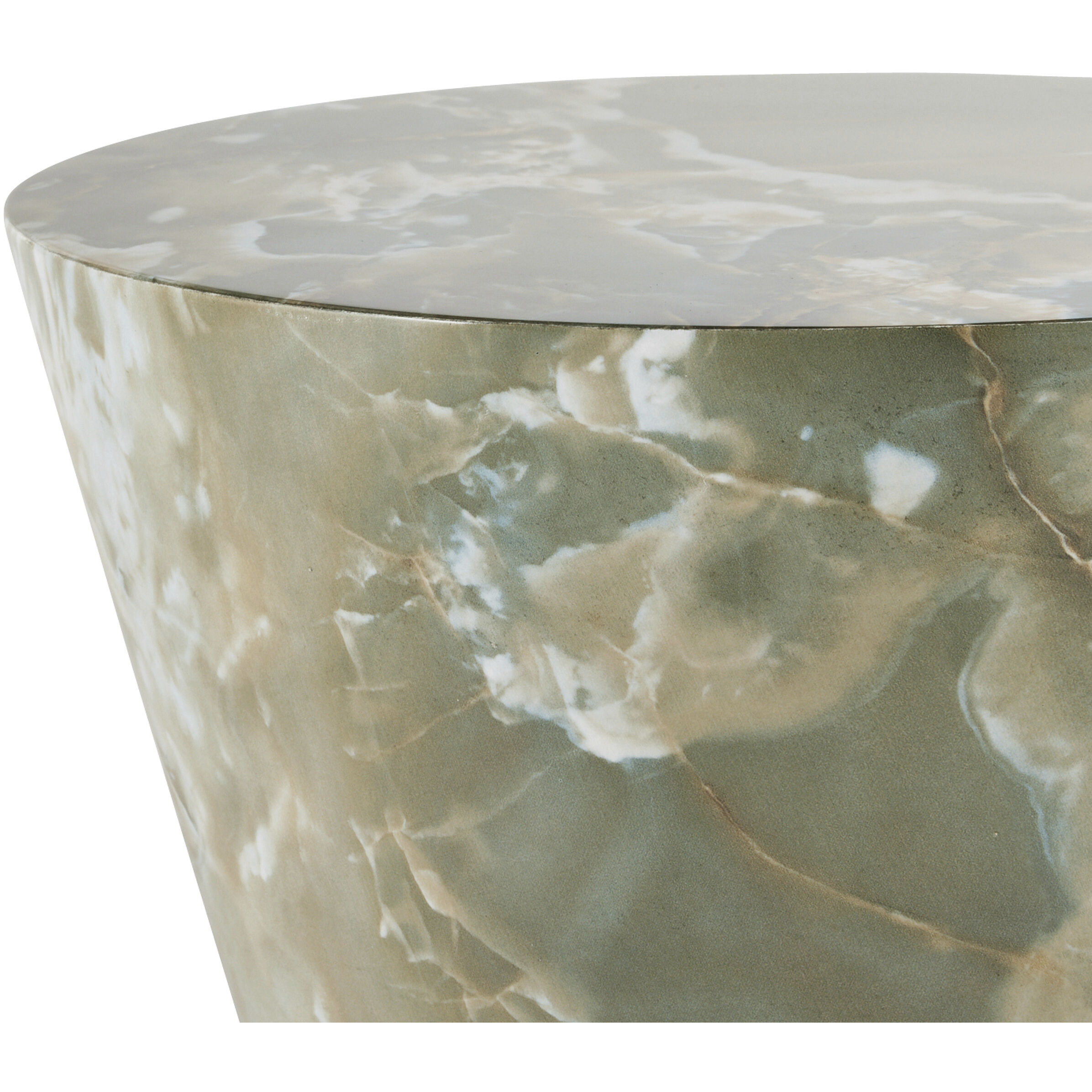 Costello 15 inch Jade Faux Marble Accent Table