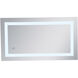 Helios 36 X 20 inch Silver Lighted Wall Mirror