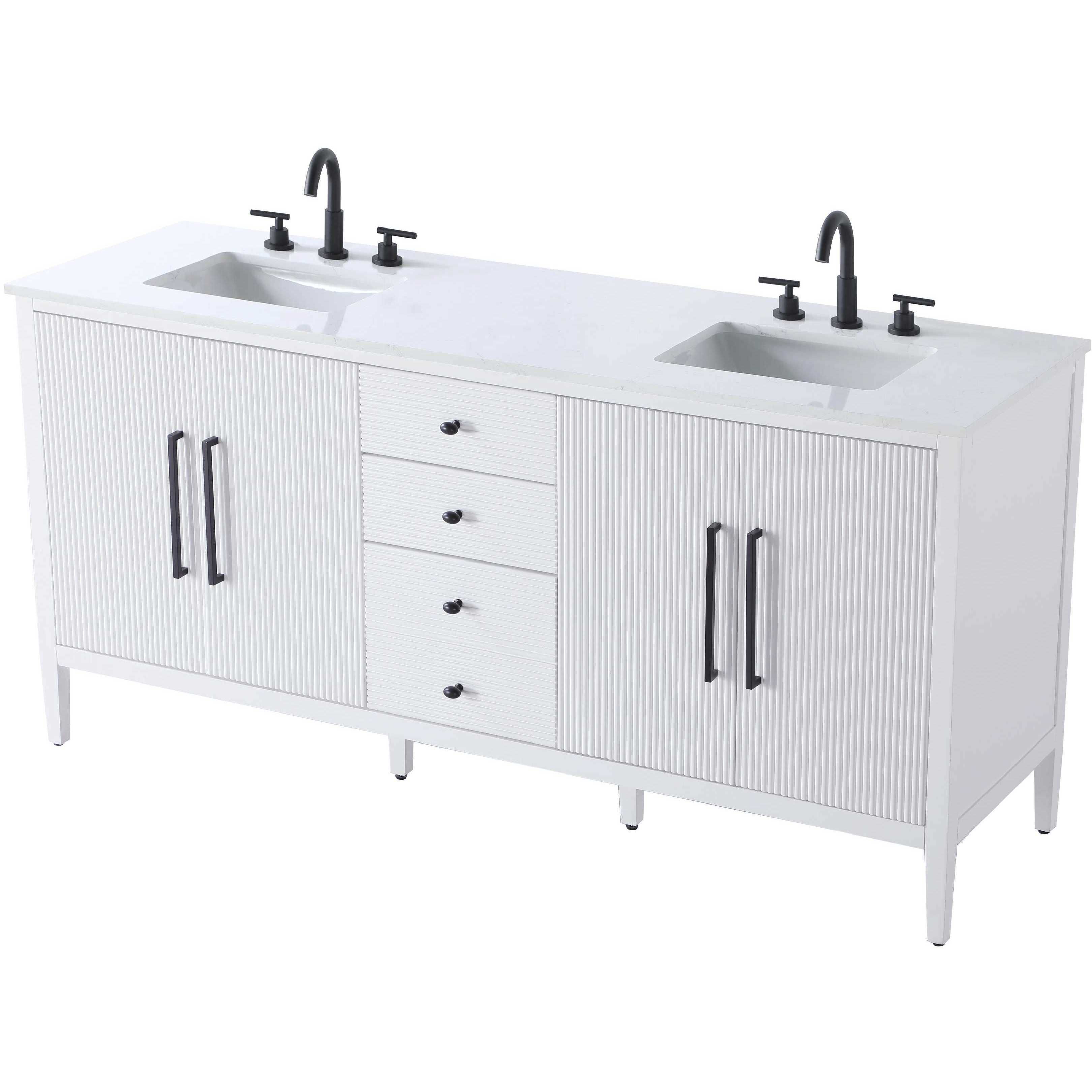 Blakely 72 X 34 inch White Bathroom Vanity Cabinet