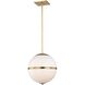 Truax 4 Light 16 inch Aged Brass Pendant Ceiling Light