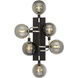 Sean Lavin Viaggio 9.1 inch Smoke/Polished Nickel Wall Light in Incandescent