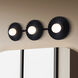 Payton 3 Light 28.5 inch Black Vanity Light Wall Light
