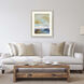 Iridescence / Opaline Blue and Turquoise and Yellow and Gray Framed Art