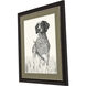 Canine Gaze Canine Watch Black and Beige and Neutral Framed Art