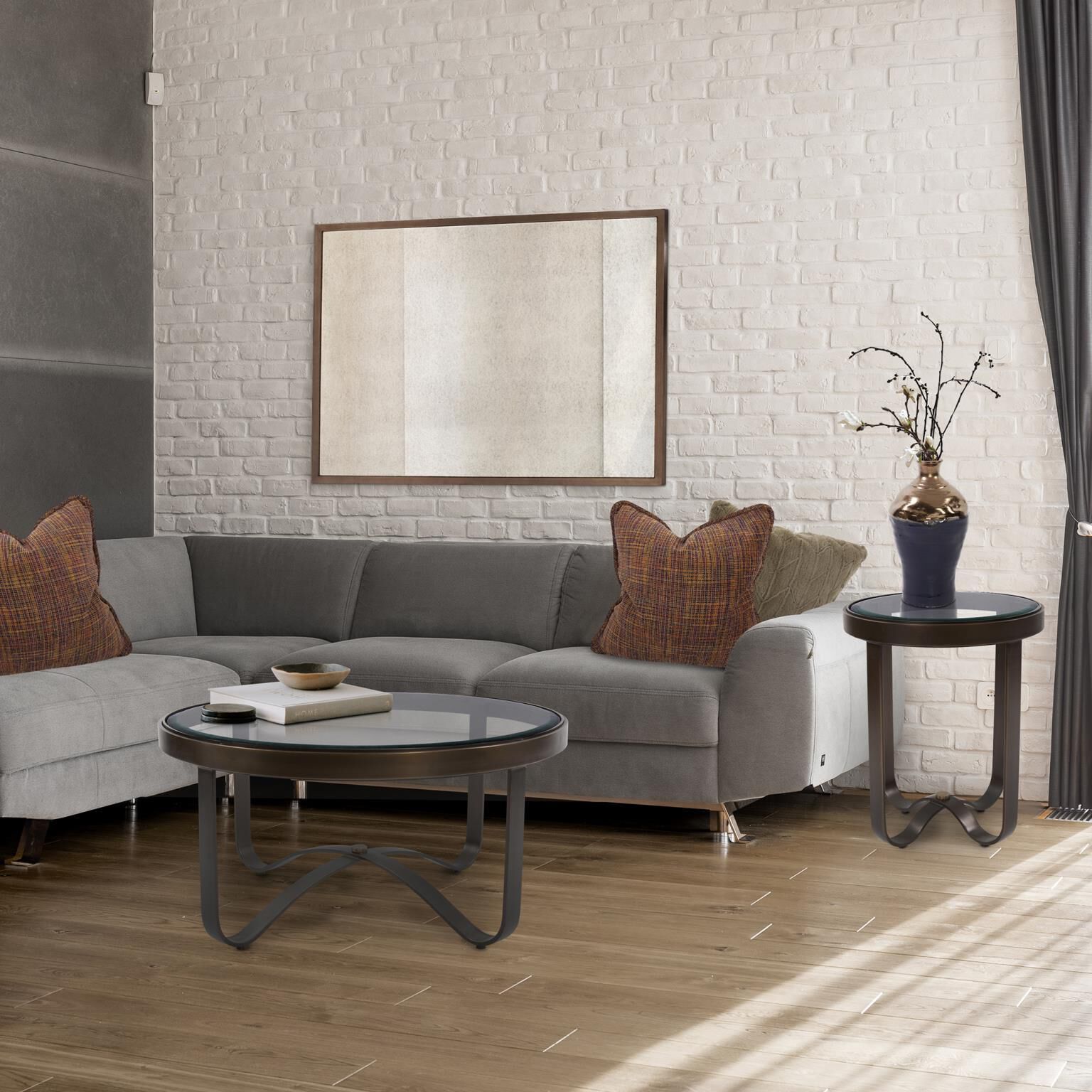 Carter 36 X 18 inch Bronze Coffee Table