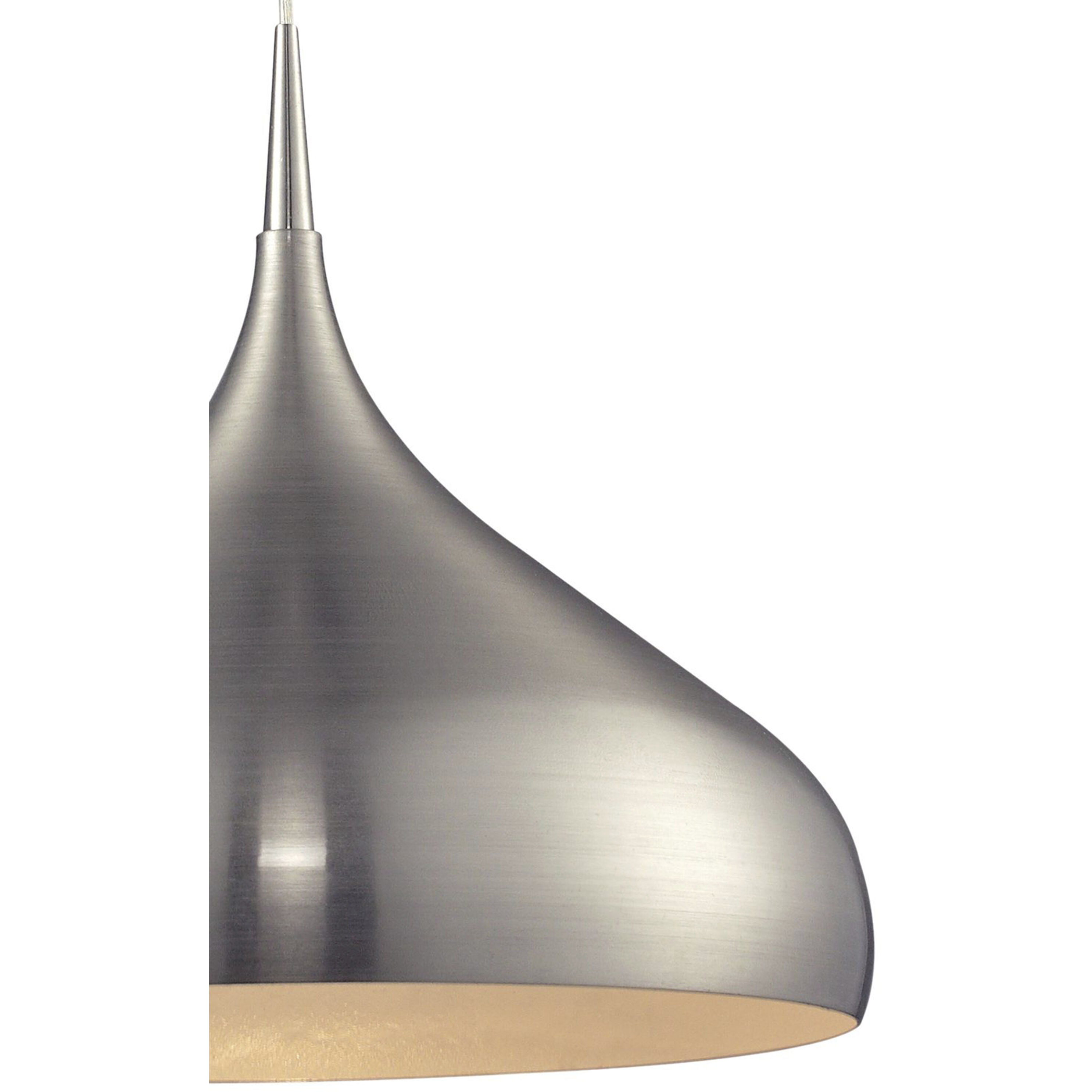 Lindsey 1 Light 17 inch Satin Nickel Pendant Ceiling Light