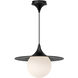 Alora Mood Fuji Pendant Ceiling Light in Matte Black