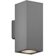 Sera LED 13.1 inch Silver Outdoor Wall Sconce in 6 in