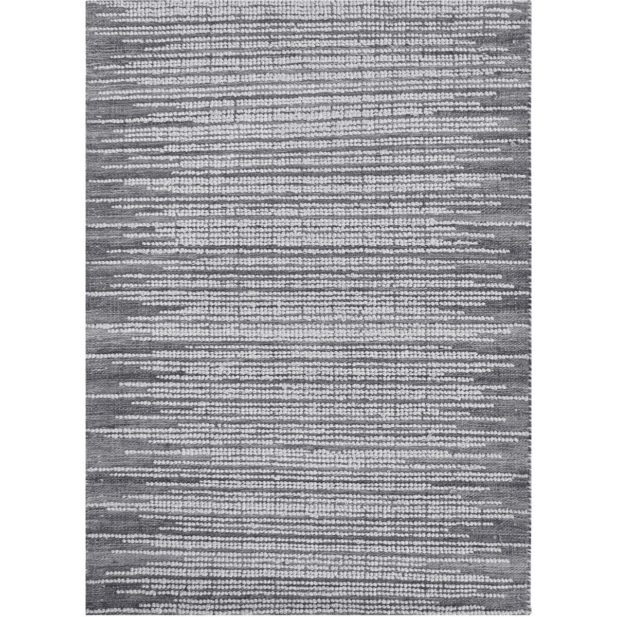 Salida 120 X 96 inch Natural Undyed Gray Wool Rug, 8ft x 10ft