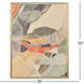 Subdued Motion Green and Gray and Multi and Orange Canvas