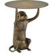 Abu 20 inch Antique Gold Accent Table