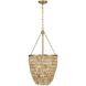 Catalan 4 Light 16 inch Warm Brass Pendant Ceiling Light