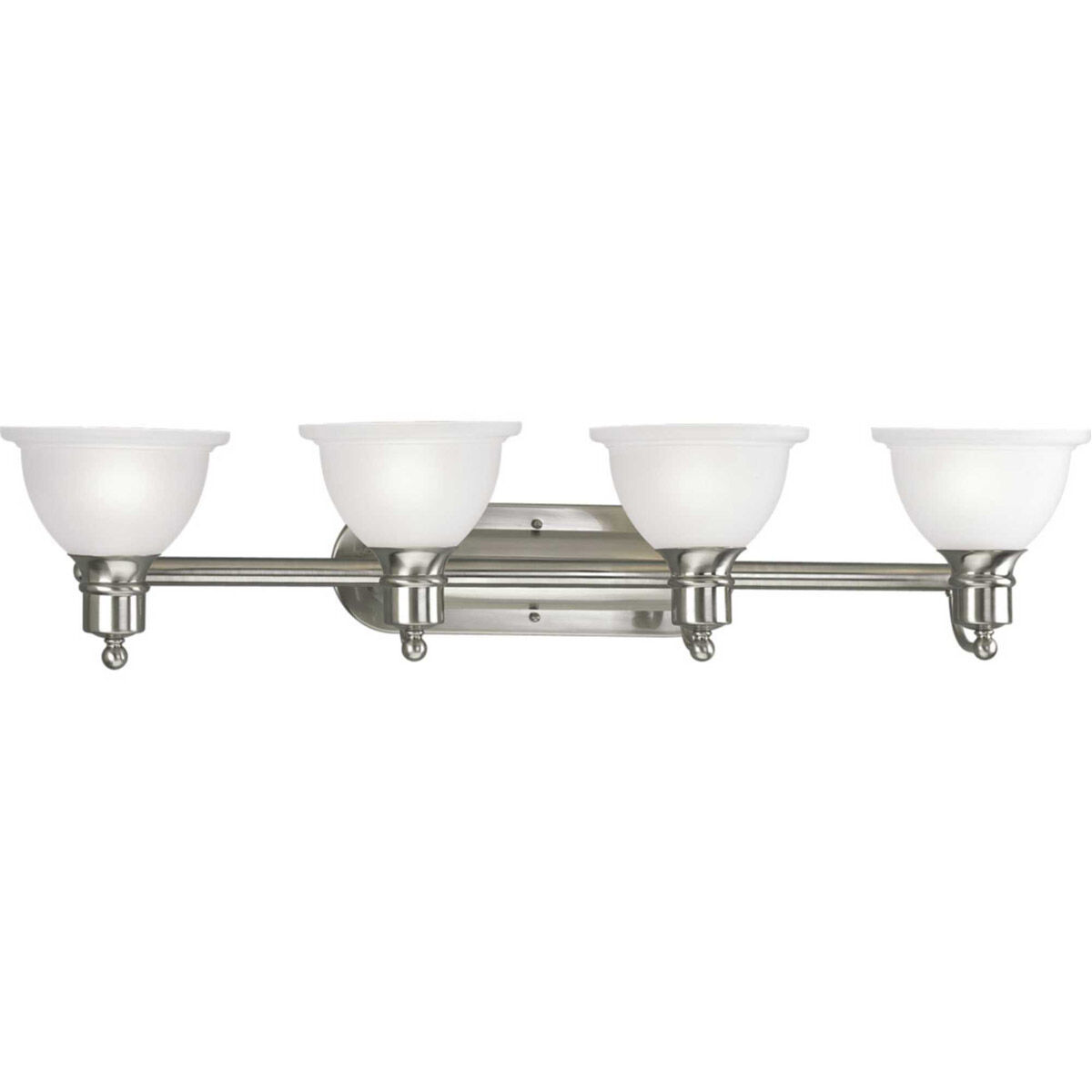 Beacher 4 Light 37.5 inch Brushed Nickel Bath Vanity Wall Light