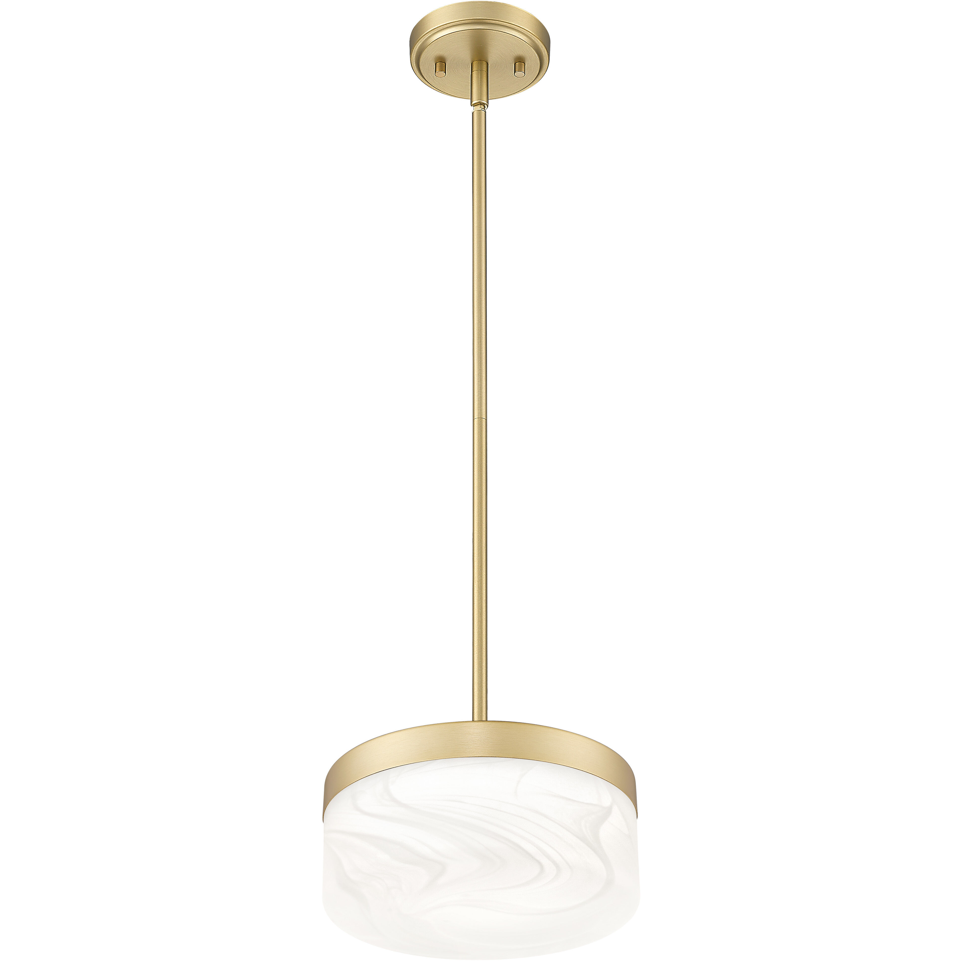 Renaud LED 9.25 inch Modern Gold Pendant Ceiling Light