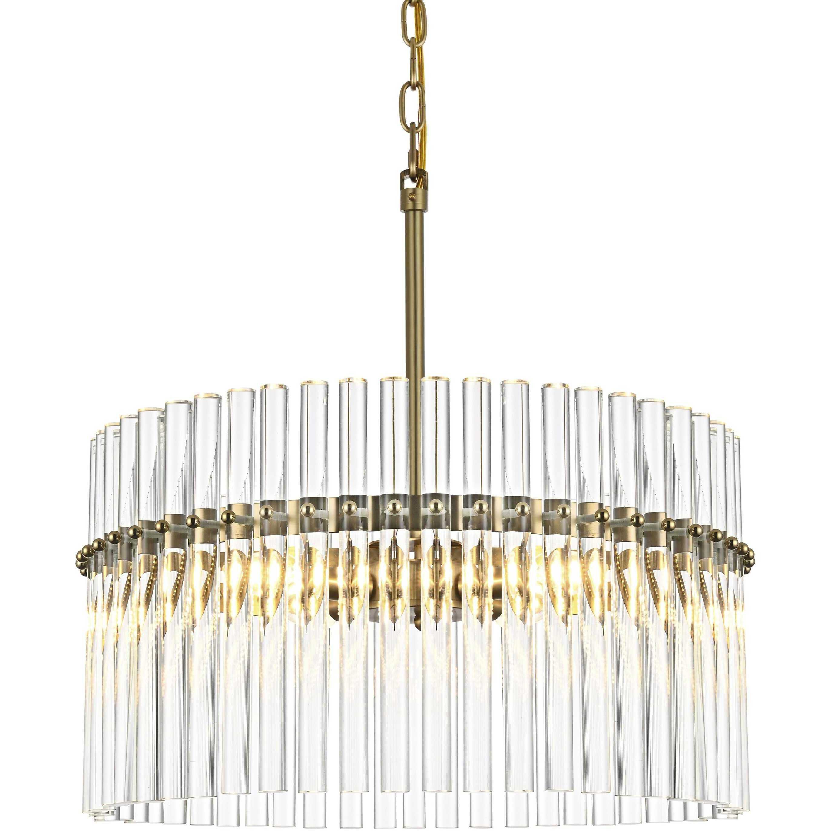 Paulina 4 Light 20 inch Satin Gold Chandelier Ceiling Light