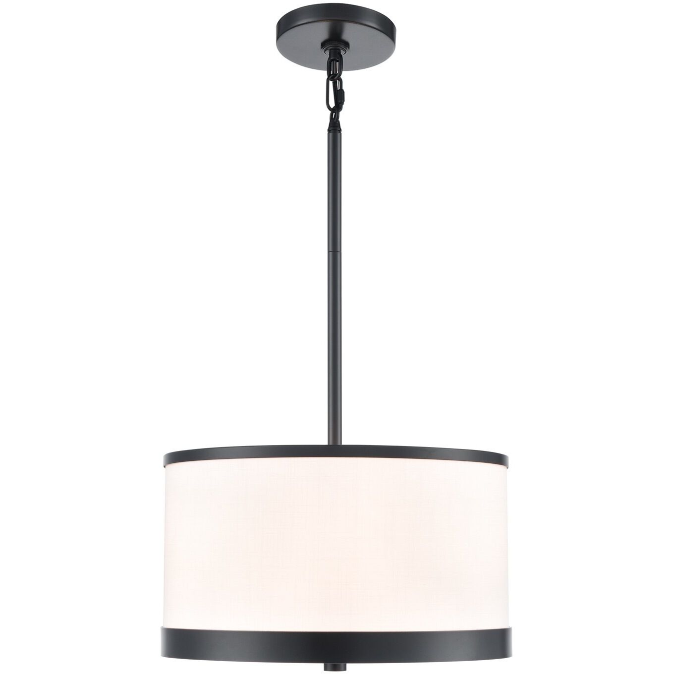 High Street 3 Light 12.01 inch Black Pendant Ceiling Light